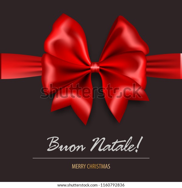 Immagini Natale Free.Buon Natale Merry Christmas Italy Red Stock Vector Royalty Free 1160792836