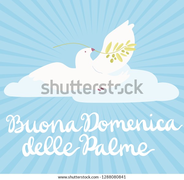 Buona Domenica Delle Palme Happy Palm Stock Vector Royalty Free 1288080841