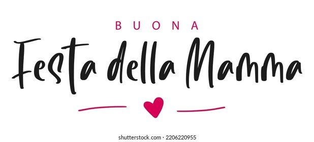 Buona Festa della Mamma, italian text. Happy mother's Day. Vector