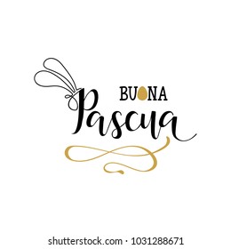 Buona Pasqua. Lettering. Translation from Italian: Happy Easter. quote to design greeting card, poster, banner, printable wall art, t-shirt and other, vector illustration.