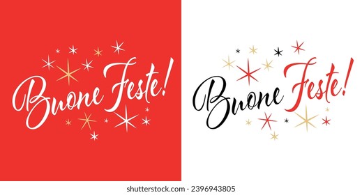 Buone feste, Felices fiestas en italiano