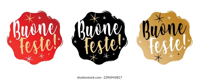 Buone feste, Happy holidays in Italian