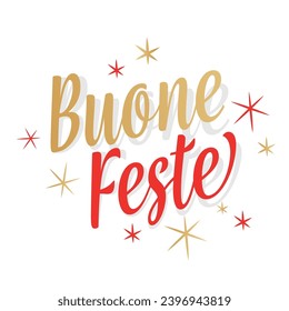 Buone feste, Happy holidays in Italian