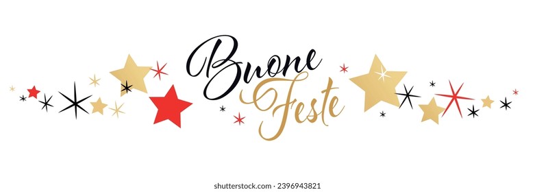 Buone feste, Happy holidays in Italian