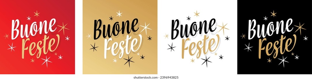 Buone feste, Happy holidays in Italian