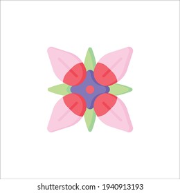 Buovardia Flat Icon Isolated On White Background