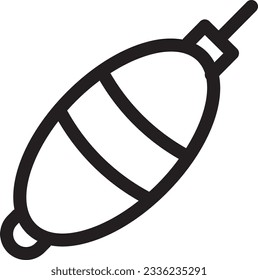 Buoy Fishing Hook Outline Icon