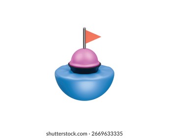 Boje-Symbol 3D-Illustration rendern