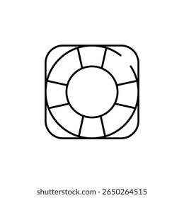 Buoy icon design with white background stock illustration