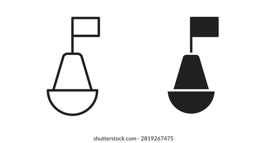 Buoy icon editable pictograms collection
