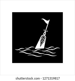 Buoy Icon, Float Buoy Icon Vector Art Illustration