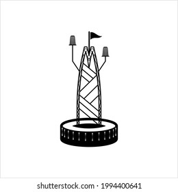 Buoy Icon, Float Buoy Icon Vector Art Illustration