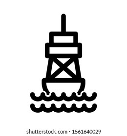 buoy icon isolated sign symbol vector illustration - high quality black style vector icons
