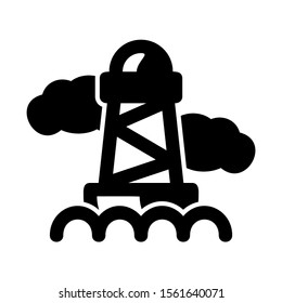 buoy icon isolated sign symbol vector illustration - high quality black style vector icons
