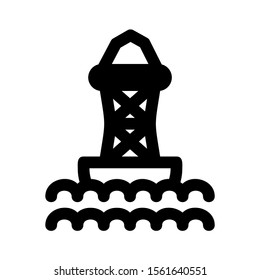 buoy icon isolated sign symbol vector illustration - high quality black style vector icons
