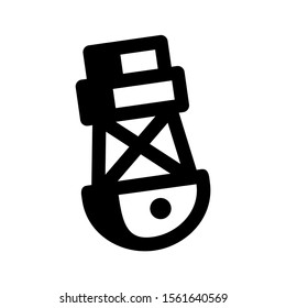 buoy icon isolated sign symbol vector illustration - high quality black style vector icons
