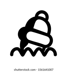buoy icon isolated sign symbol vector illustration - high quality black style vector icons

