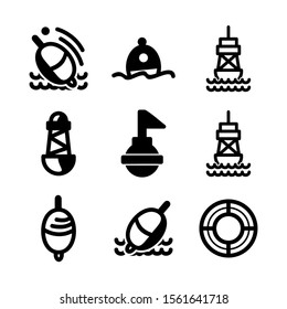 buoy icon isolated sign symbol vector illustration - Collection of high quality black style vector icons
