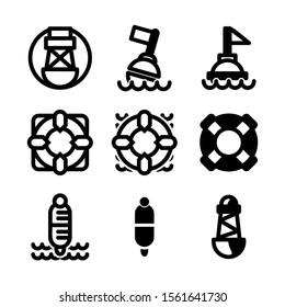 buoy icon isolated sign symbol vector illustration - Collection of high quality black style vector icons
