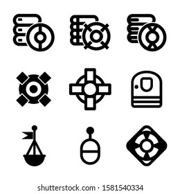 buoy icon isolated sign symbol vector illustration - Collection of high quality black style vector icons
