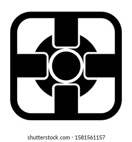 buoy icon isolated sign symbol vector illustration - high quality black style vector icons

