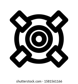 buoy icon isolated sign symbol vector illustration - high quality black style vector icons
