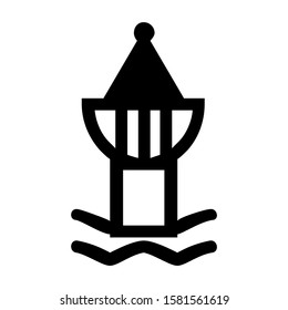 buoy icon isolated sign symbol vector illustration - high quality black style vector icons

