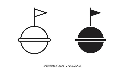 Boje-Symbol, einzelne Vektorgrafik. Vektorpiktogramm für Web und App