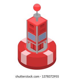 Buoy icon. Isometric of buoy vector icon for web design isolated on white background