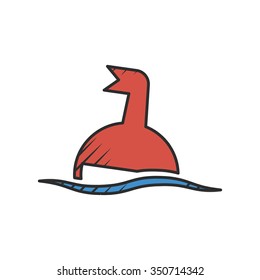 buoy  icon on white background for web