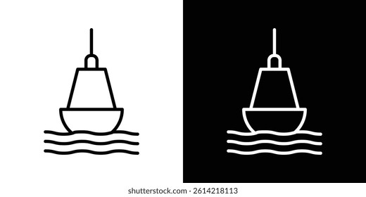 Buoy icon outline collection for web design