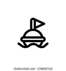 Buoy Icon , Sea Symbol .