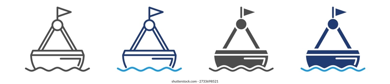 buoy icon set multiple style