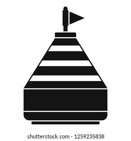 Buoy icon. Simple illustration of buoy vector icon for web design isolated on white background