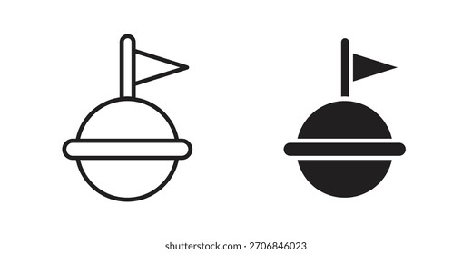 Símbolo de icono de boya para diseños de logotipo, Web, App.