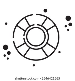 Diseño de Vector de icono de boya. icono de boya