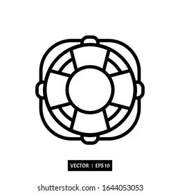 buoy icon vector, illustration logo template for many purpose. Isolated on white background.