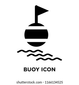 Buoy icon vector isolated on white background, Buoy transparent sign