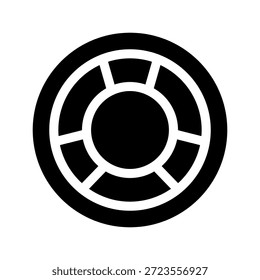 Ilustración de diseño de símbolo de Vector de icono de boya