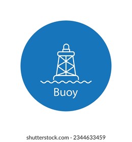 buoy icon vector template illustration logo design