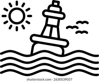 Vector de diseño de iconos creativos Nuevos de la boya