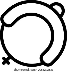 Diseño de icono de contorno de compras
