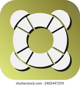 Icono De Fondo De Gradiente De Glifo Vector De Buoy Para Uso Personal Y Comercial.

