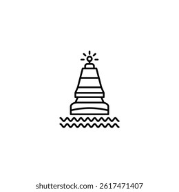 Buoy vector line icon icons design