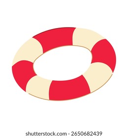 buoyancy lifebuoy cartoon. emergency safety, protection device, marine swimming buoyancy lifebuoy sign. isolated symbol vector illustration