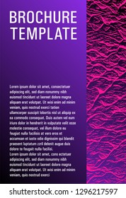 Buoyant wavy flux background pattern. Plastic pink, proton purple esports texture. Geometric creative solutions.