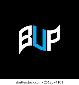 BUP diseño de logotipo, BUP logotipo simple y moderno. Diseño de alfabeto lujoso BUP  