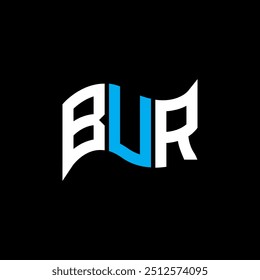 BUR logo design, BUR simple and modern logo. BUR luxurious alphabet design  