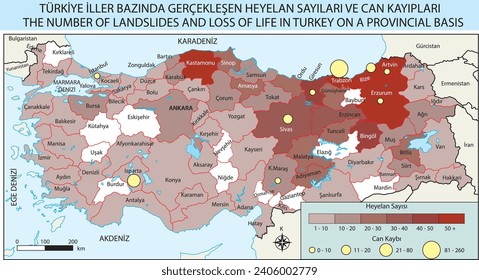 geografía burakbl NÚMERO DE PAISAJES Y PÉRDIDA DE VIDAS EN TURQUÍA DE FORMA PROVINCIAL