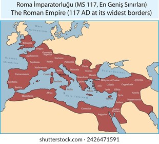 burakbl, geography, THE WIDEST BORDERS OF THE ROMAN EMPIRE, the roman empire